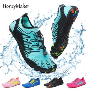 Ayakkabılar unisex wading ayakkabıları hızlı çukur aqua ayakkabı drenaj su ayakkabı plaj sporu yüzmek sandalet yoga çıplak ayakla dalış sörf spor ayakkabılar