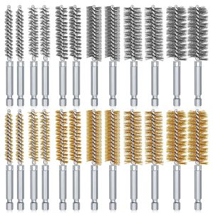 Brushes Stainless Steel Drilling Brush Twisted Wire Stainless Steel Cleaning Brushes For Electric Drill Impact Tool Cleaning