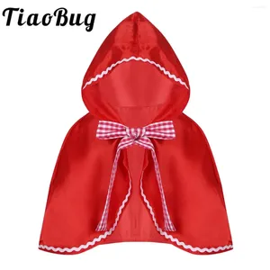 Jackets Kids Girls Red Hooded Cloak Halloween Little Princess Cosplay Costume Children Carnival Theme Party Fancy Dress Up Riding Cape