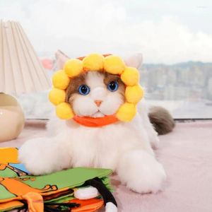 Dog Apparel Pet Costume Accessory Funny Adorable Cat Hats Banana Duck Sunflower Flamingo Tiger Cartoon Design For Small Cats