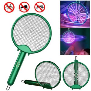 Zappers 3 in 1 elektrische Moskito -Schläger Mücken Killerlampe USB wiederaufladbare faltbare Mücken Schweigende Fliege Swatter Repellent Lampe