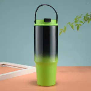 Wasserflaschen isolierter Reisebecher Edelstahl -Stahl Becher mit Strohdeck