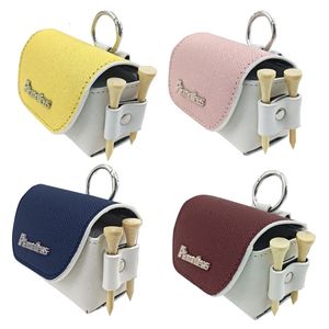 Mini Golf Ball Bag Midja Portable Multi Style Storage Golfer Present med 2 Tees Holder Accessory Supplies 240424