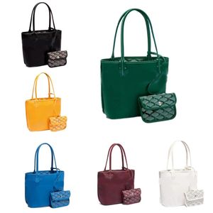 Anjou Mini Tote Bags Designer Bag HandBag Small Purse大容量Plaid二重面ショッピングバッグソリッドレザーメタルレディバッグファッションTE02 C4