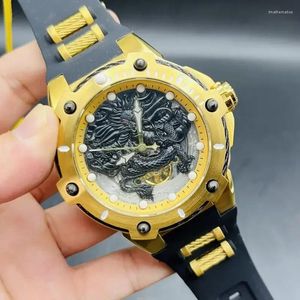 Armbanduhren Unbesiegbare Uhren Luminous Men Automatic Watch Unbesiedelte Luxus invicto Reloj de Hombre für Drop