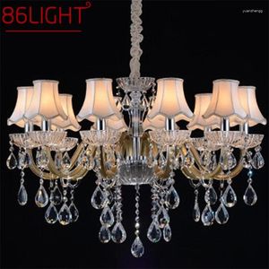 Ljuskronor 86light europeisk stil ljuskrona lampa LED -hängande lyxiga dekorativa fixturer för hemmahallen