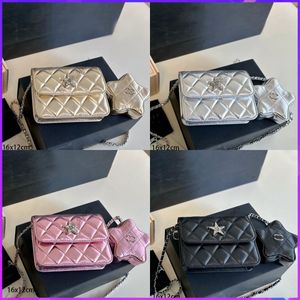 Gorące designerskie torby na ramię Crossbody z pudełkiem TOTE Women torebka skórzana bagietka na ramię kwadratowa gwiazda dwuczęściowa torby modowe prezenty