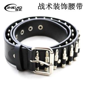 Decorative bullet belt men039s punk belt fashion bullet national style pants belt1921218