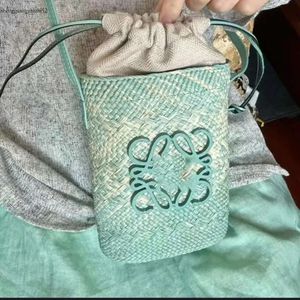 French Straw Bag Loewew Bag Hand Woven Bags Raffias Designer Bag Woven Women's Bucket Bag Loeweee One Shoulder Crossbody Bag Summer 4057