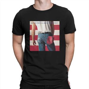 Camisetas masculinas divertidas camisetas americanas masculas o-pescoço de algodão puro cantor de rock cantor de mangas curtas roupas de verão j240426