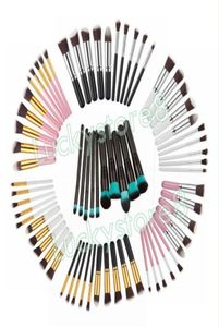 Professionella 10st Makeup Brushes Set Cosmetic Eye Eyebrow Shadow Eyelashes Blush Kit Draw String Makeup Tools9134045
