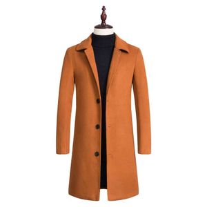 2017 New Spring and Autumn Mid Length Windbreaker Coat for Men's Korean Slim Fit Coat, Handsome and Trendy Versatile Men's Wear