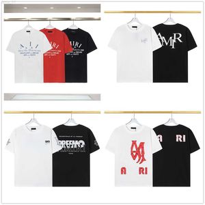 Męska nowa koszulka czarno-biała marka kolorów przed i po charakterystycznym literie drukowania podwójnej przędzy bawełniana tkanina miękka moda i kobiety z tym samym 3xl