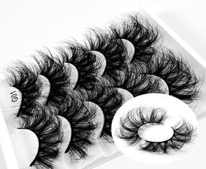 5 Pairs 3D Dramatic Volume Eyelashes Bulk Thick Long Wispy Natural Faux Mink Lashes Pack Short Whole Eyelash Extension Make Up8677212