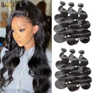 Wigs Baisi Capelli 10A Virgin Brasiliana Vergine Body Wave Hair Weave 3 bundle 100% Extensions Human Hair Extensions