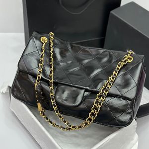 Дизайнер для женской сумки тота CC Vintage Supper Sack Square Bag Cowne Cowde Chain Flip Top Bag Lingge Lingge Большая емкость ретро -сумочка мода универсальная сумка для плеча