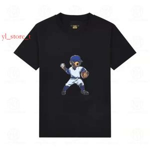 Polos T-Shirts Designer T-Shirts Polos High Brand Fashion Cartoon Bärenmuster Luxus Tees Tops Mann Casual Brust Letter Shirt Kleidung übergroßes T-Shirt 8232