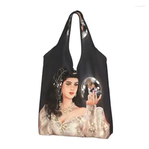 Borse da stoccaggio Stampato The Magic Crystal Tote Shopping Shopper portatile Shopper Labyrinth Movie Sarah Handbag