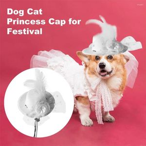 Dog Apparel Pet Hat Elegant Soft Texture Non Woven Fabric Party Dressup Cat Princess Cap For Festival
