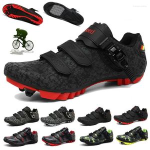 Sapatos de ciclismo homens tênis mtb plang spd mountain bike de bico de bico de bico de biciclo de bico calçados de velocidade de velocidade de velocidade