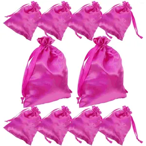 Hair Clips Storage Bag Organizer For Multiple Wigs Bags Business Satin With Drawstring Travel Packaging