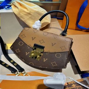 Louls Vutt Top Luxury Ladies Bag Catwalk Bag Bag Bag Bag Bag Bag Bag Bag Bag Based Basup Bag Saddle 24cm