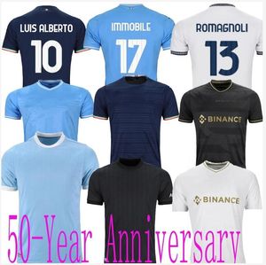 2024 Lazio Immobile Soccer Jerseys Maglie 23/24 Immobile Luis Bastos Sergej Badelj Lucas J. Correa Zaccagni Marusic Men Kid