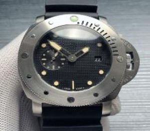 Новое прибытие мужских часов с черным резиновым ремешком 44 -мм автоматического механического движения самостоятельно спортивные наручные часы orologio di lusso5871086