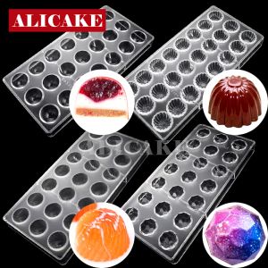 Moulds 3D Filled Chocolate Candy Mold Baking Polycarbonate Chocolate Molds Confectionery Bonbons Form Mould Baking Pastry Bakery Tools