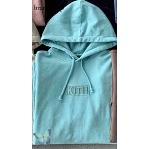 2024 Kith Fashion Brand Designer Bordado Kith Hoodie Sweat Sweat Men Women Box com capuz com capuz