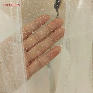 Düğün Saç Takıları Topqueen V101 Şampanya Glitter Düğün Peçe Gloden Kıvılcım Gelin Peçe 1 Katmanlı Katedral Uzunluk Bling Gelin Aksesuarları