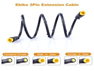 Cabo de extensão de bicicleta elétrica de 3 pinos para o sensor de engrenagem de alavanca de freio bafang, sensor de aceleração do acelerador do acelerador hidráulico, sensor de freio hidráulico Bike Co8816361