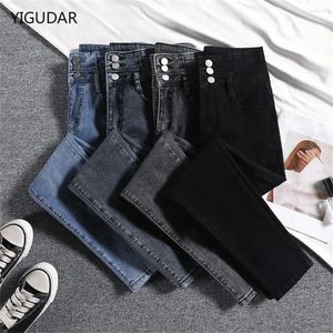 Frauen Jeans klassische Skinny Women High Taille Stretch Jean Pant Femme Fashion Wäsche Denim Leggings Slim Elastic Bleistift Hosen Mama