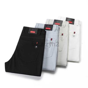 Męskie dżinsy Summer cienkie elastyczne dżinsowe spodnie Casual Business Pierwsze luźne spodnie Młodzieżowe dżinsy plus wielkości spodnie