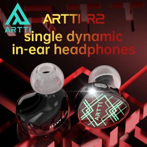 Earphones ARTTI R2 HiFi IEMs in Ear Wired Earphones 3D Printing Resin OFC+SPC Hybrid Cable 10MM Dynamic 24dB Passive Noise Reduction