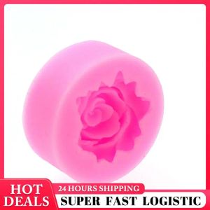 Moulds Reusable Bloom Rose Silicone Cake Mold 3D Flower Fondant Mold Baking Accessories Chocolate Cutter Mould Pastry Decorating Tools