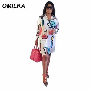 Omilka Hip Hop Eye Lips Shirt Summer Women Women White Orange Bianco Pink Arancione Claio Club Cambia di strada irregolare Y2004027566598