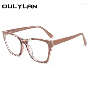 Солнцезащитные очки рамы Oulylan Blue Light Glasses Vintage Women Мужчины компьютерные очки оптические игры Spectacles Presbyopia