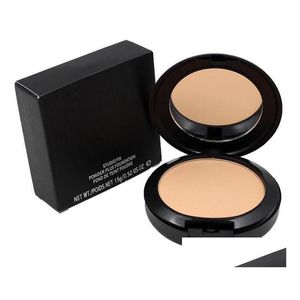 Maquiagem de pó de face NC NW Cores pressionada com Puff 15G Marca de beleza feminina Cosméticos Powders Foundation Drop Drop Health Dhvug