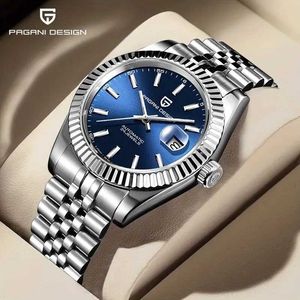Zegarek na rękę Pagani Design Mens mechaniczny luksusowy automatyczny sport ze stali nierdzewnej M Wodoodporny Q240426
