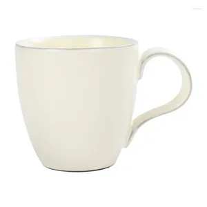 Potrawy kawy Nowoczesny ceramiczny kubek z spodkiem dolnym Kreatywny kubek wodny Handgrip 330 ml 300 ml