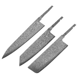Noże Turwho 13pcs DIY Chef Knives Kiritsuke Knife Nakiri Knives puste Damascus Steel VG10 Blade Material Półprzewaniczny nóż