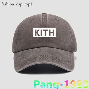 Mens Hat Designer Hat Kith Ball Caps Classic White Box Logo Kith Hat Baseball 2023 Men Mulheres de alta qualidade Sóia