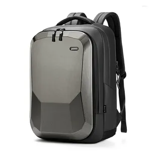 Backpack Men's PC Hard Shell High-end Bag de viagens de negócios College School School Computador para laptop