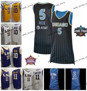 Ангел Риз LSU Tigers баскетбольные майки мужские женские жены сшиты Hailey van Lith LSU Jersey Chicagos Sky Jersey 2024 Женщины