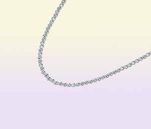 Brand new Plated sterling silver necklace 18INCHS4MM Hollow Bead Necklace DHSN114 Top 925 silver plate jewelry Beaded Neckla4123583