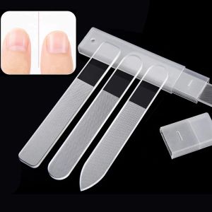 Verktyg nagelkonstfil buffande transparent slipning polering hållbar nano glas fil manikyr professionella leveranser tillbehör verktyg