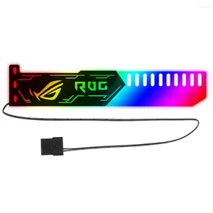 ROODOS DE COMPUTADORES 15PCS RGB25 RGB CARCA PRAFICA PROPATO SUPORTE COM EFECTO DE LUZ 5V 4PIN PODERAÇÃO DO SUPORTE