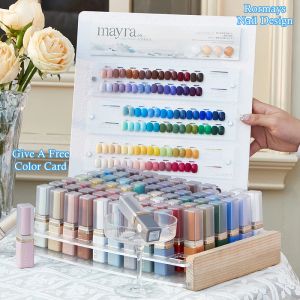 Kits Rormay Novo 68pcs Pequeno conjunto de polimento de unhas de gel de garrafa de ouro semi -fábrica de verniz de color