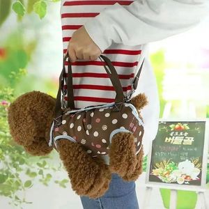 Dog Carrier Anti-Scratching Pet Bag Breathable Multifunction Handbag Polka Dots Print Shockproof Cat Backpack